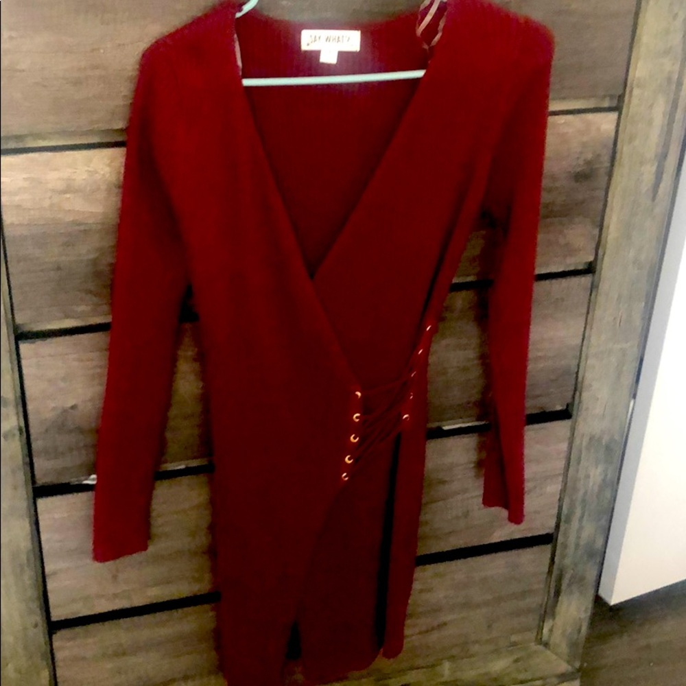 Maroon dress